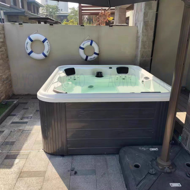 Pool Hydromassage 4 Person Yacuzzi Insulated Spa Tub Outdoor Hot Tube Open-air Public Bathing Massage Spa whirlpool Pool
