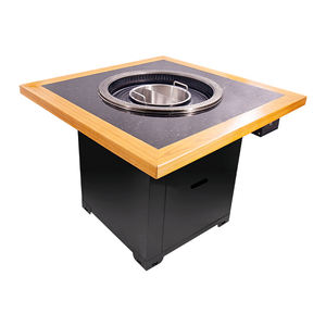 Support de personnalisation 2 en 1 : <span class=keywords><strong>Table</strong></span> de <span class=keywords><strong>barbecue</strong></span> coréen sans fumée et <span class=keywords><strong>table</strong></span> à fondue intégrée Shabu Shabu - Product Image 3