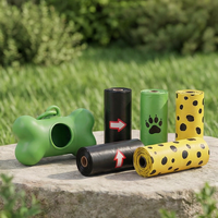 Sacs à déjections canines biodégradables et étanches avec distributeur, personnalisables, parfumés, compostables, en vrac pour parcs canins