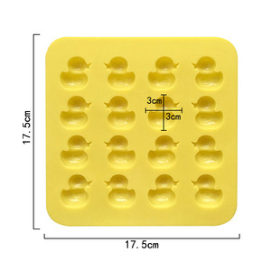 Molde de silicona antiadherente de 16 cavidades con diseños de gatitos, caras de cerdo y patos para chocolate, repostería y <span class=keywords><strong>fondant</strong></span> - Product Image 6