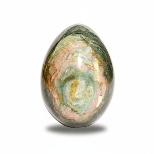 Venta al por mayor de piedras preciosas de jaspe natural en forma de huevo, estilo Feng Shui del fabricante para la decoración del hogar y el equilibrio energético - Product Image 1