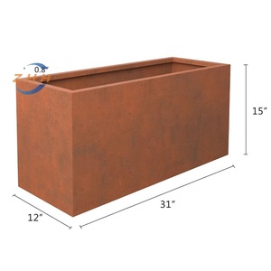 Caja <span class=keywords><strong>de</strong></span> macetas <span class=keywords><strong>de</strong></span> bonsái <span class=keywords><strong>de</strong></span> metal clásico, uso versátil con recubrimiento en polvo para colgar pisos o centros comerciales - Product Image 3
