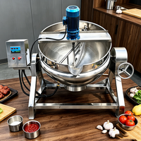 Petite marmite à double enveloppe automatique avec agitateur, haute vitesse, fonctionnement stable, pour la cuisson de sandwichs, fabriquée en Chine