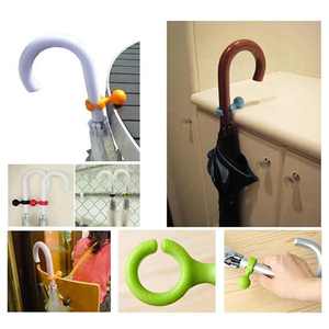 5pcs Creative Mini <span class=keywords><strong>Parapluie</strong></span> Cintre En Plastique Titulaire Rack Mignon Conception Suspendre Facilement <span class=keywords><strong>Parapluie</strong></span> Stands Cintre Support En Plastique - Product Image 5