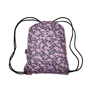 Vietnam Stitching Style Mesh Bag <b>Drawstring</b> <b>Backpack</b> Custom Logo Full Print Fashion <b>Drawstring</b> Bag - Product Image 2