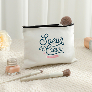 Trousse de maquillage personnalisée Copine De Pattern, trousse de toilette de voyage - Product Image 4
