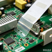 Ruban semi-transparent ignifuge pour panneaux électroniques et composants de précision