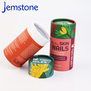 100% tube de papier d'emballage imprimé de couleur personnalisée de conception libre biodégradable recyclé avec couvercle - Product Image 3