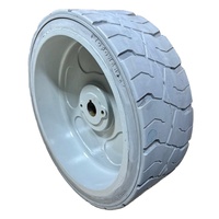 Moule en caoutchouc gris sur roue 15x5, bande de roulement ferme, résistant à l'usure, type plat pour Genie GS2032 GS2046 GS2632 GS2646 GS3232 GS3246