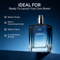 Spray après-rasage de luxe Oud à marque privée, parfum longue durée, hydratant et apaisant, pour homme, OEM ODM