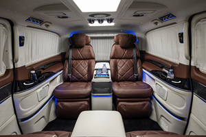 Kit Interior de Lujo Personalizado para Camioneta, Asientos Aero con Calefacción Eléctrica y Masaje, con TV Trasera y Luz Ambiental para Vito Metris Sprinter W447 - Product Image 3