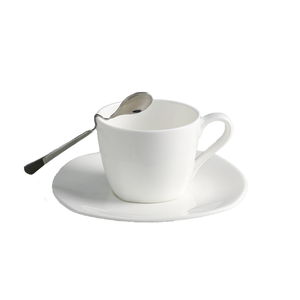 Benbenck toptan saf beyaz basit Cappuccino Latte kupası renkli porselen çay kupa ve tabaklar Espresso kahve fincanı setleri - Product Image 6