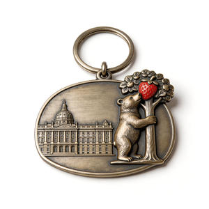 Llavero de Metal Personalizado con su Logotipo y Tamaño, Souvenir de <span class=keywords><strong>Madrid</strong></span>, España - Product Image 1