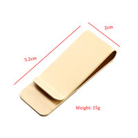 Porte-cartes de crédit et pince à billets personnalisés en acier inoxydable, gravés au laser, polis argent ou or, avec impression UV sur mesure
