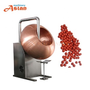 Machine automatique de dragage et de recouvrement au sucre en acier inoxydable SUS 304 pour dragées, raisins, <span class=keywords><strong>chewing</strong></span>-gums, amandes, cacahuètes et bonbons, capacité de 5 kg par lot - Product Image 1