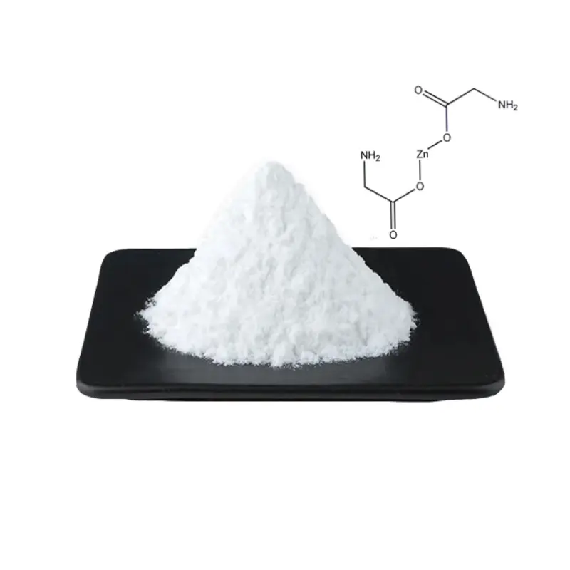 Glycinate de zinc glycine 99% de qualité alimentaire à bas prix poudre de minéraux chélatés CAS 7214