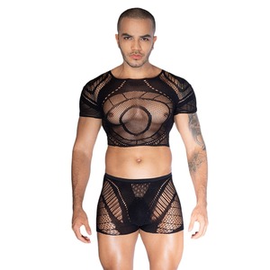 Nouveau sous-vêtement sexy monobloc pour hommes pour discothèque Bar modèle masculin scène Performance Sexy lapin uniforme 9127 - Product Image 5