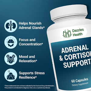 Compléments alimentaires naturels pour le sommeil apaisant et <span class=keywords><strong>l</strong></span>'équilibre du cortisol, 60 capsules, marque privée OEM, pour femmes et hommes - Product Image 4