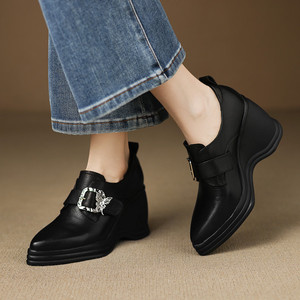 Zapatos de Cuero para Hombre de Lujo Estilo Italiano para Boda, Camuflaje, Formales, Sin Cordones, Oxford, Hechos a Mano, Ligeros para Otoño - Product Image 4