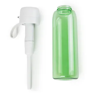 Freshest Tasting BPA Free 1l 32oz Plastic Water Bottle with Filter Replacement and Silica Straw for Traveling Gym School