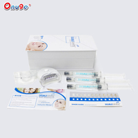Kits de blanqueamiento dental personalizados, kit de higiene bucal con luz azul, sin peróxido, logo privado, venta al por mayor