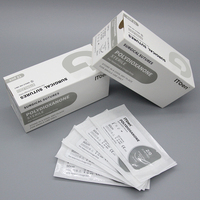 Sutures jetables vétérinaires de haute qualité, fil de suture chirurgical absorbable stérile en PDO (polydioxanone) pour animaux de compagnie avec aiguille
