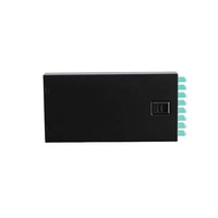 Kotak Distribusi Serat Optik Desktop Huiwei 8-port 16 Core LC Multimode OM3 dengan Panel Patch Serat Optik