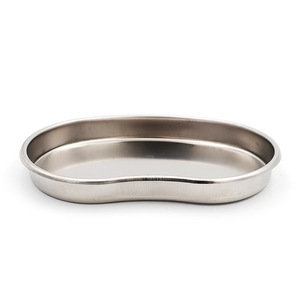 Instrumen gigi 304 baki berbentuk ginjal baja tahan karat sumber daya Manual dapat didaur ulang dan sterilisasi pada suhu tinggi - Product Image 5