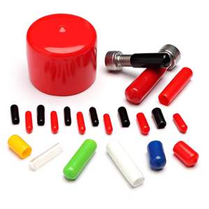 Protecteurs de filetage isolés en <span class=keywords><strong>PVC</strong></span> souple Capuchons de protection électriques moulés par injection Coupe anti-corrosion personnalisable - Product Image 3