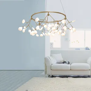 Nordische Art zu Hause Wohnzimmer Esszimmer Mode runde Decken lampen Kunst Glas Design Kronleuchter