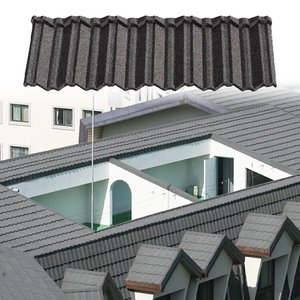 Tegola Metallica Rivestita in Pietra Impermeabile Resistente al <span class=keywords><strong>Vento</strong></span> Anti UV Garanzia 50 Anni Tegola in Acciaio Galvalume - Product Image 4