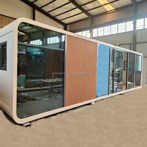 Maison modulaire préfabriquée Apple Office Cabin pour terrain inutilisé Cabine portable Office Mobile Apple Pod Tiny Home for Hotel Use - Product Image 2