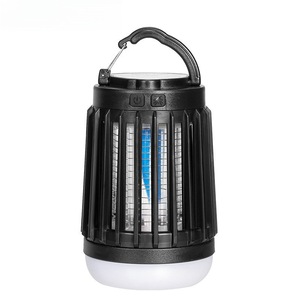Lámpara LED UV para matar mosquitos, 1601mAh, recargable por USB, luz para acampar al aire libre, carcasa de ABS, color negro W851 - Product Image 4