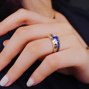 Orecchini a Cerchio con Accenti Blu per Donne, Design Geometrico, Accessori per Orecchie da Indossare Quotidianamente - Product Image 6