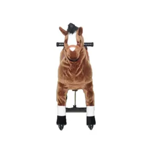 Equitazione animale peluche ripiene cavallo a dondolo giocattolo per il capretto del partito di gioco