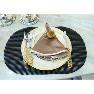 Mantel Individual antideslizante de PVC y almohadilla de mesa a precio barato al por mayor, diseño moderno a cuadros de boda, impermeable, tamaños personalizables - Product Image 1