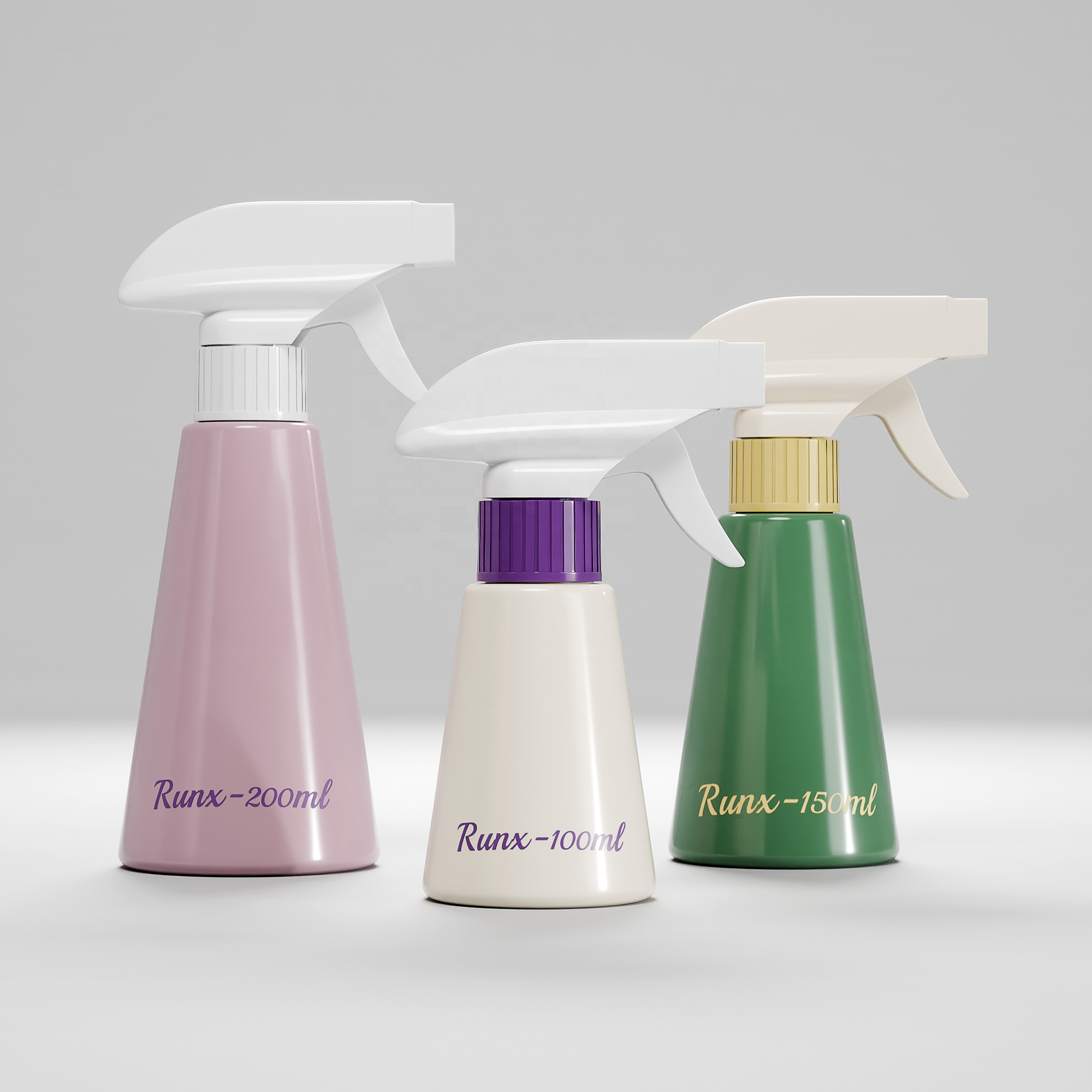 wholesale hair sprayer big empty plastic spray bottles black white transparent color 200ml 300ml 500ml