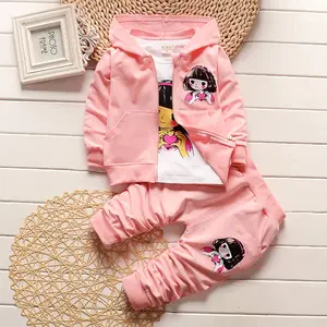 网上购物儿童女童服装套装中国供应商秋季童装