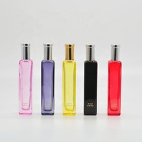 Flacon de parfum vide en verre rose de 20 ml, design élégant, qualité OEM, fourni par l'usine