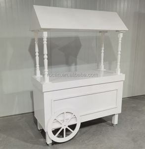 Fournitures de mariage, décoration de <span class=keywords><strong>bar</strong></span> à bonbons de mariage, présentoir de gâteau de bonbons, chariot de bonbons blancs de mariage - Product Image 6