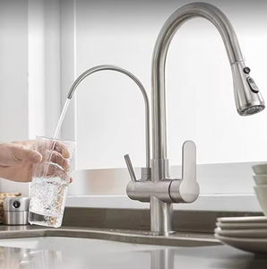 US EU Home Renovators Wholesalers <strong>Top</strong> Selling Pull Out Down Sprayer 2 Handle 3 in 1 Filter Purifier Mixer <strong>Tap</strong> - Product Image 6
