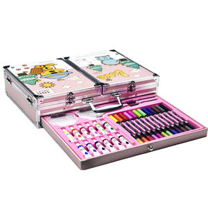 106 Stuks Kinderen Tekenen Schilderij Kunst Benodigdheden Geschenksets En71 Gecertificeerde 3 + Jaar Draagbare Aluminium Dozen - Product Image 6