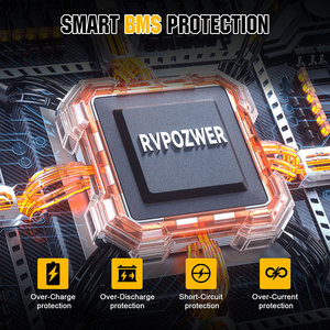 Batterie LiFePO4 en stock UE/US, packs 12V 100Ah 200Ah 300Ah, 24V 100Ah, 48V, batteries lithium-ion à décharge profonde - Product Image 2