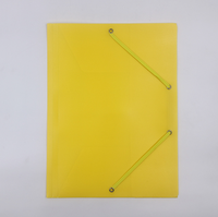 Carpeta de archivos con bolsillos de plástico PP personalizada para la escuela, oficina, papelería, cierre de cuerda elástica, carpeta de archivos