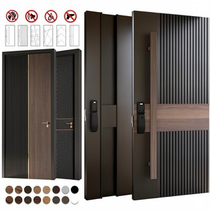 China Top Manufacturer Custom Cast Aluminum House Door Exterior Entrance Front Doors for Houses Modern Large Pivot Door - Product Image 5