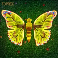 Toprex Dernière Lumière Motif Papillon LED Dynamique Colorée pour Décoration de Noël, de Centre Commercial, de Maison, Extérieure, de Jardin et de Pelouse