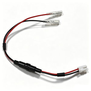 Rangkaian Kabel Fuse Holder 2 Pin Custom UL1007 18AWG dengan Konektor JST, Terminal Spade Piggyback, dan Kabel Daya Otomatis - Product Image 5