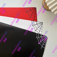 Nouveau design de toile d'araignée pour Halloween, papier d'emballage de fleurs coréennes, papier d'emballage imperméable pour bouquet avec revêtement