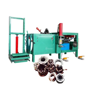 Máquina de reciclaje de corte de estator de Motor de chatarra eléctrica máquina de separación de Motor de desmontaje de bobinado de estator de alambre de cobre