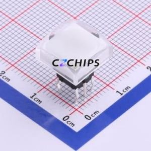 K6-6271D04 Tactile Switch Through hole Component (THT),12x12mm Switch 1.6N Through Hole 12mm 12mm - Product Image 1